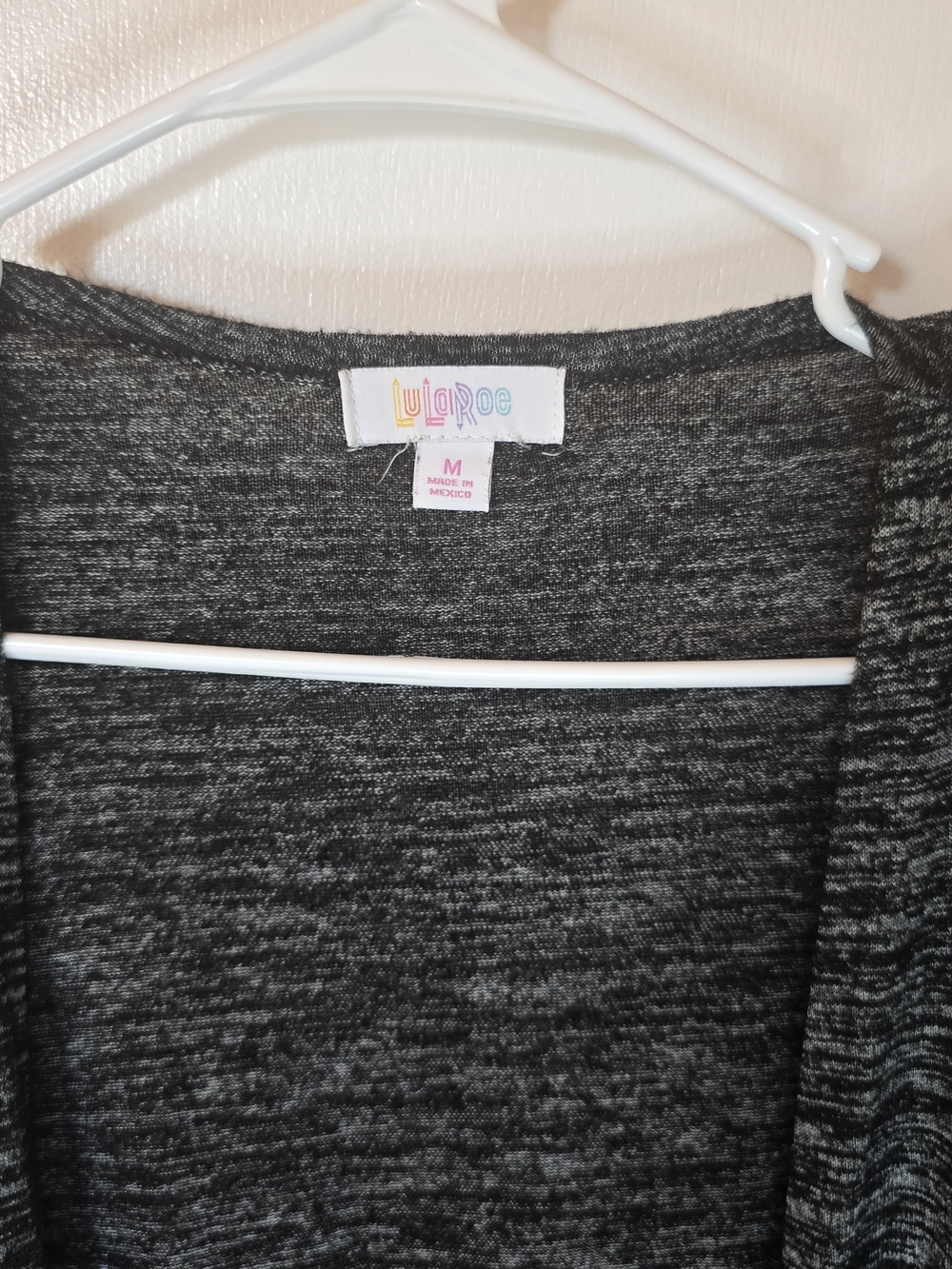 LuLaRoe Long Open-Front "Sarah" Duster Cardigan - Charcoal Heather - Picture 3 of 6